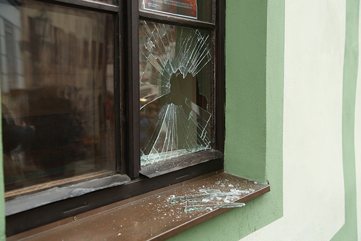 A2B Glass are able to board up broken windows while they are being repaired in Ross On Wye.